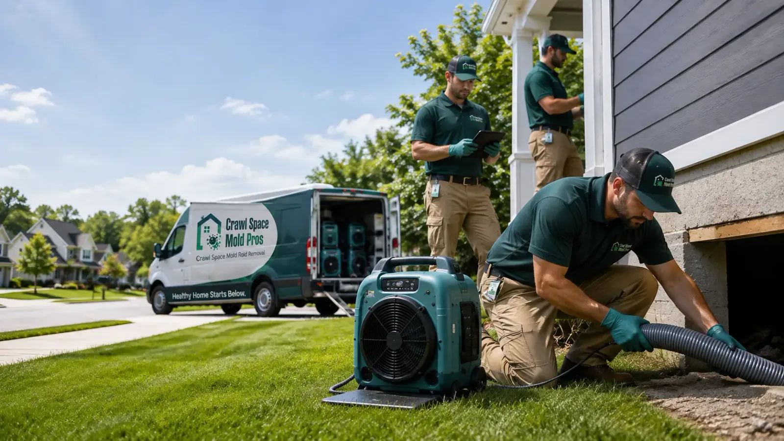 Crawl Space Mold Removal in Grand River, IA